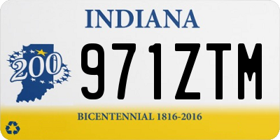 IN license plate 971ZTM