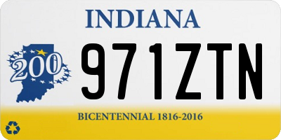 IN license plate 971ZTN