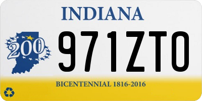 IN license plate 971ZTO
