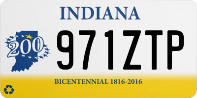 IN license plate 971ZTP