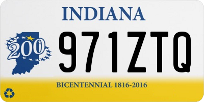 IN license plate 971ZTQ
