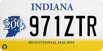 IN license plate 971ZTR