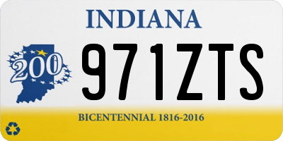 IN license plate 971ZTS