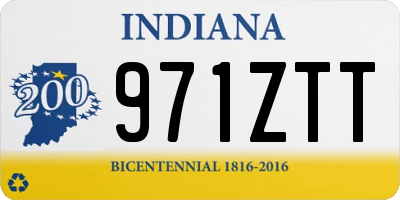 IN license plate 971ZTT