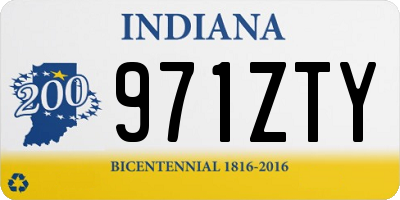 IN license plate 971ZTY