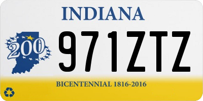 IN license plate 971ZTZ