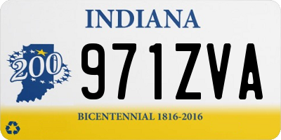 IN license plate 971ZVA