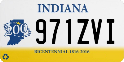 IN license plate 971ZVI