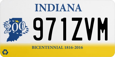 IN license plate 971ZVM