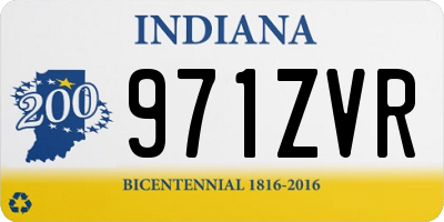 IN license plate 971ZVR