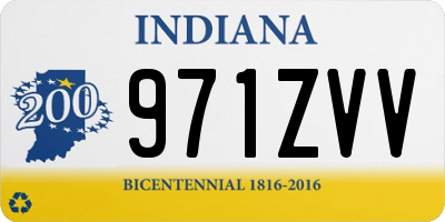 IN license plate 971ZVV