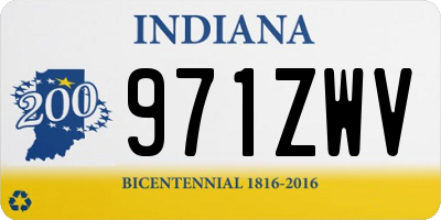 IN license plate 971ZWV
