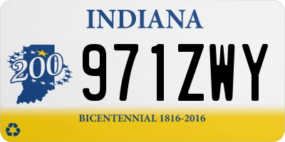IN license plate 971ZWY