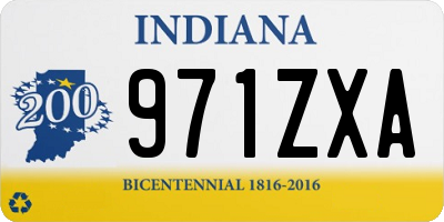 IN license plate 971ZXA