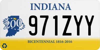IN license plate 971ZYY