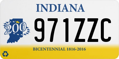 IN license plate 971ZZC