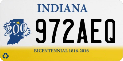 IN license plate 972AEQ