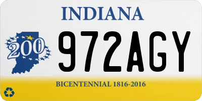 IN license plate 972AGY