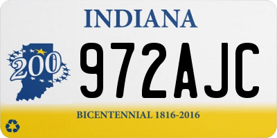 IN license plate 972AJC