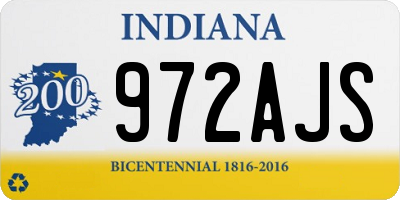 IN license plate 972AJS