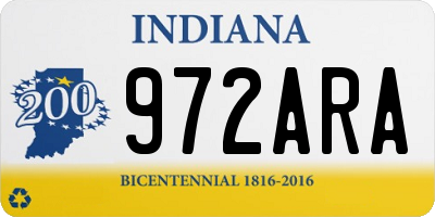 IN license plate 972ARA