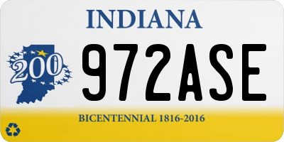 IN license plate 972ASE