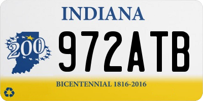 IN license plate 972ATB