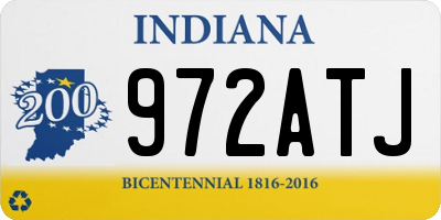 IN license plate 972ATJ