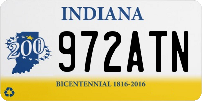 IN license plate 972ATN