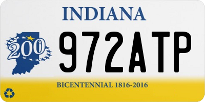 IN license plate 972ATP