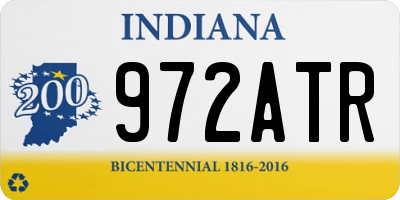 IN license plate 972ATR