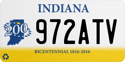 IN license plate 972ATV