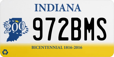 IN license plate 972BMS