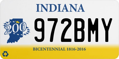 IN license plate 972BMY