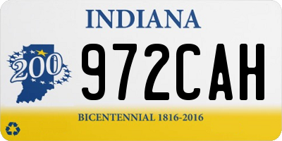 IN license plate 972CAH