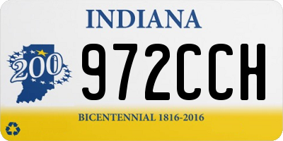 IN license plate 972CCH