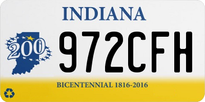 IN license plate 972CFH