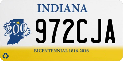 IN license plate 972CJA