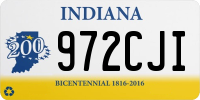IN license plate 972CJI