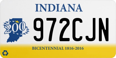 IN license plate 972CJN