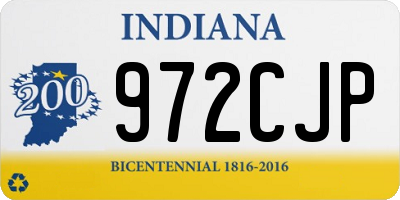 IN license plate 972CJP