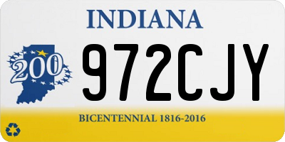 IN license plate 972CJY