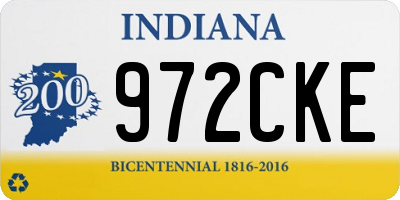 IN license plate 972CKE
