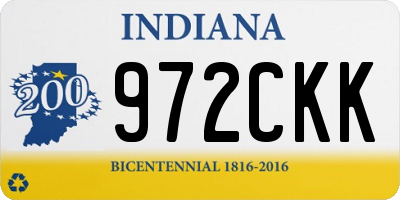 IN license plate 972CKK
