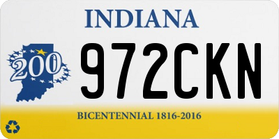 IN license plate 972CKN