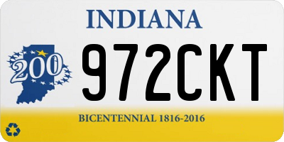 IN license plate 972CKT