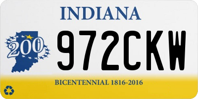 IN license plate 972CKW