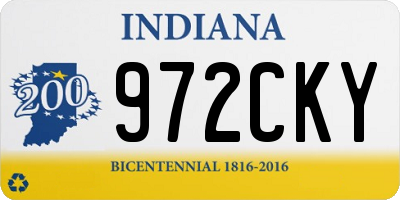 IN license plate 972CKY