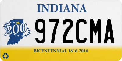 IN license plate 972CMA