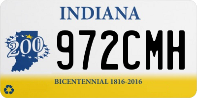 IN license plate 972CMH